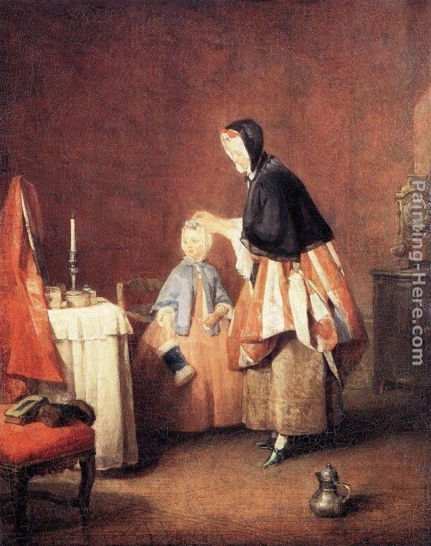 Jean Baptiste Simeon Chardin The Dressing Table